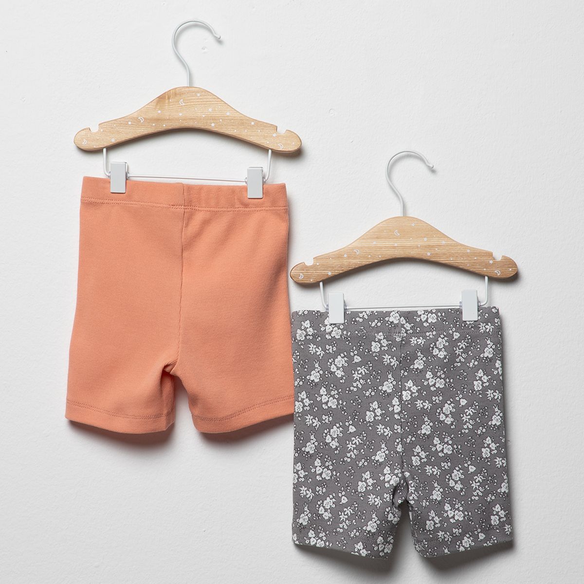 YAMP - Pack 2 Calzas Cortas Rib Bebe Niña Yamp