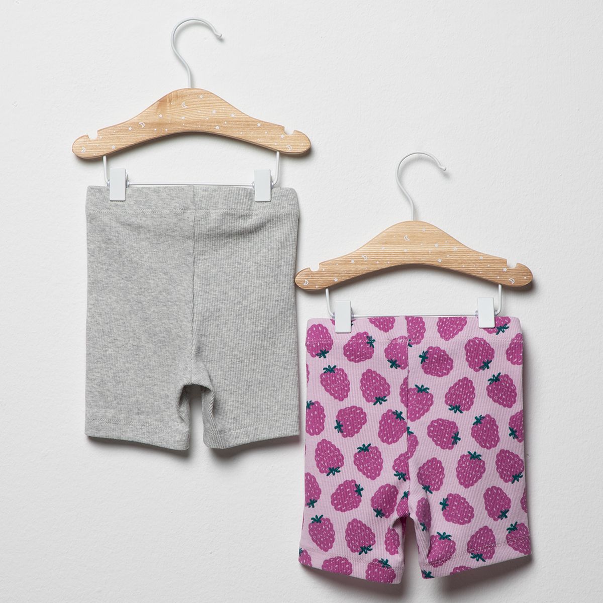 YAMP - Pack 2 Calzas Cortas Rib Bebe Niña Yamp