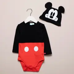 STD CHARACTERS - Conjunto Body Más Gorro Bebe Mickey