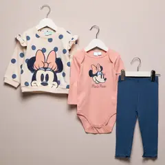 MINNIE - Conjunto Algodón Bebé Niña