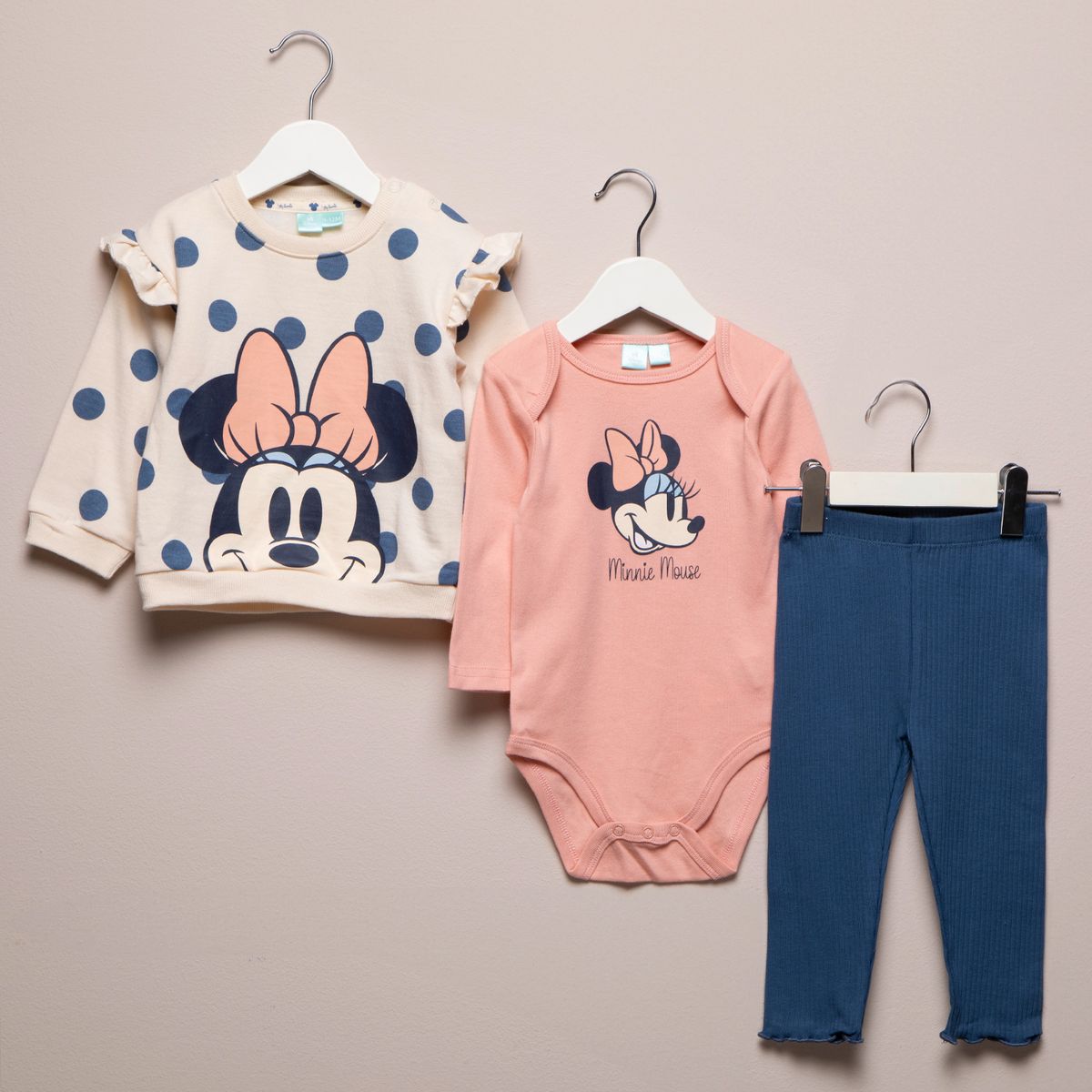 MINNIE - Conjunto Algodón Bebé Niña Minnie
