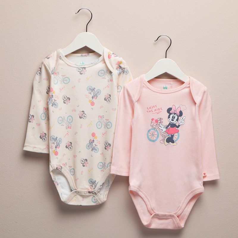 MINNIE - Pack 2 Body Bebé Niña Minnie