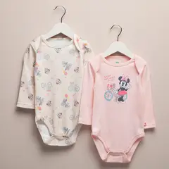 MINNIE - Pack 2 Body Bebe Niña