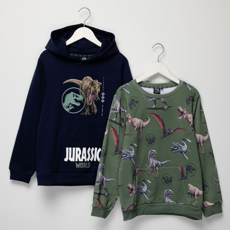 JURASSIC WORLD - Pack 2 Polerónes Algodón Niño Jurassic World