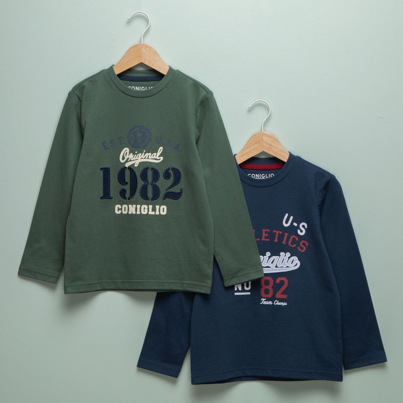 CONIGLIO - Pack 2 Poleras Niño Coniglio