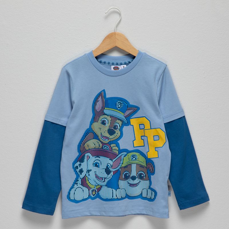 PAW PATROL - Polera Algodón Niño Paw Patrol