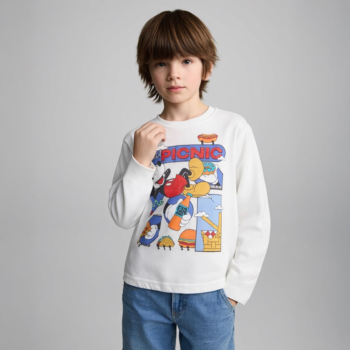 STD CHARACTERS - Polera Niño Mickey Mouse