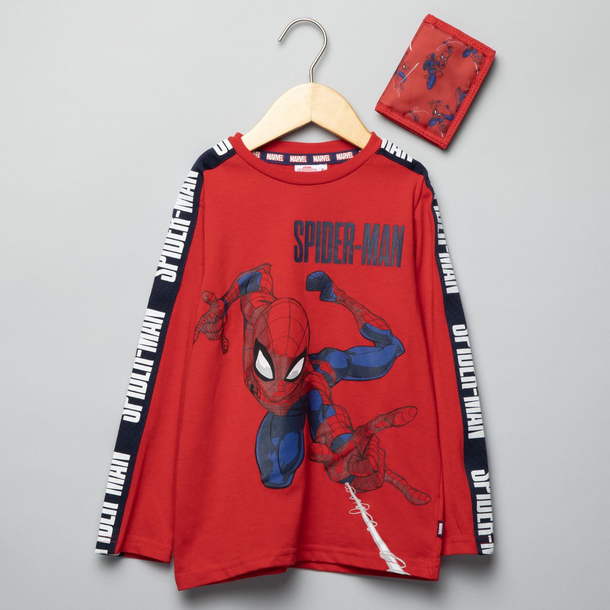 SPIDER MAN - Polera + Billetera Niño Spider-Man