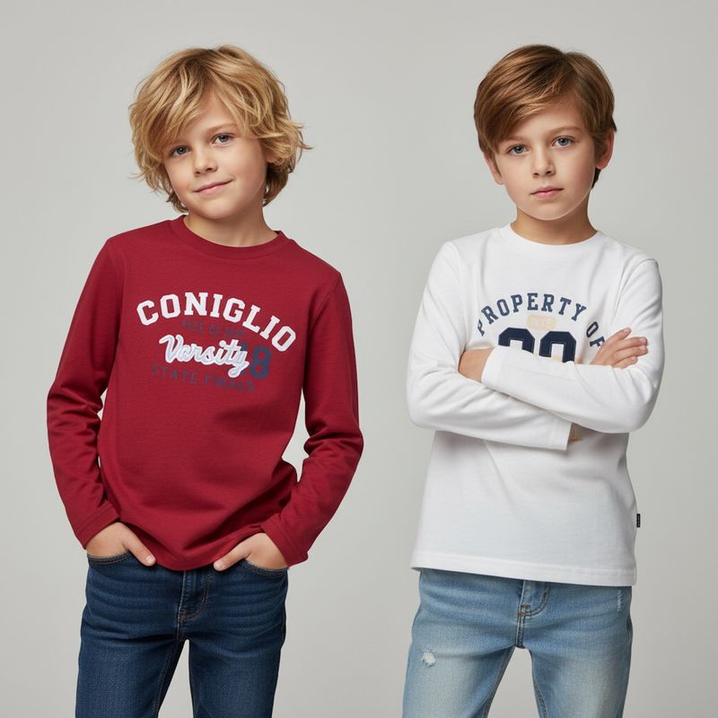 CONIGLIO - Pack 2 Poleras Niño Coniglio