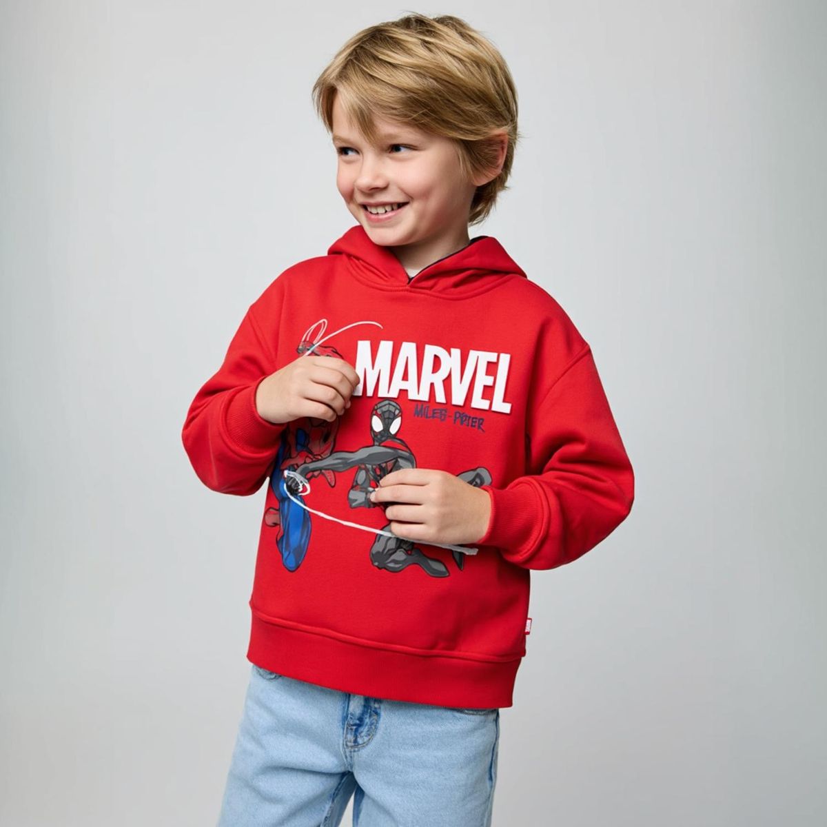 SPIDER MAN - Polerón Algodón Niño Spider-Man