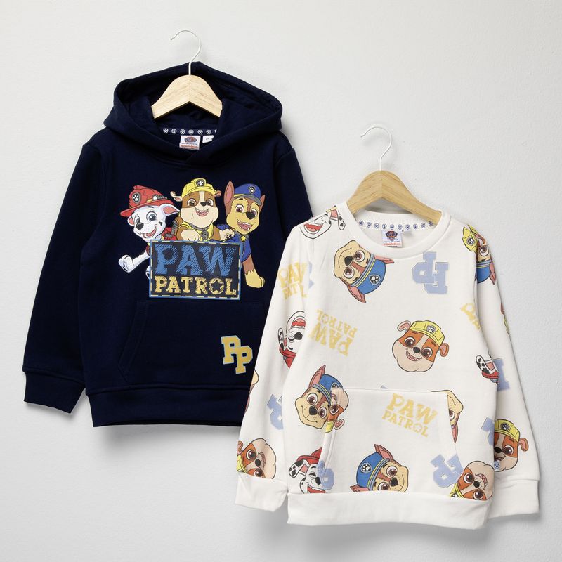 PAW PATROL - Pack 2 Polerónes Algodón Niño Paw Patrol