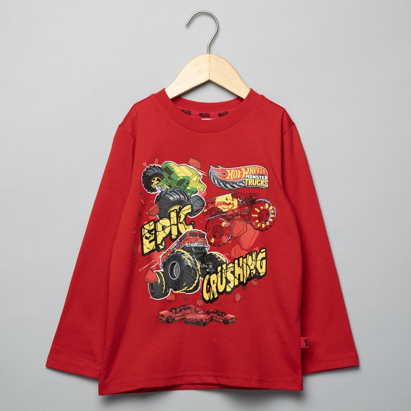 HOT WHEELS - Polera Algodón Niño Hot Wheels