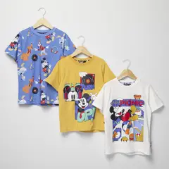 STD CHARACTERS - Pack 3 Poleras Algodón Niño