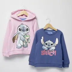 LILO & STITCH - Pack 2 Polerónes Algodón Niña Lilo y Stich