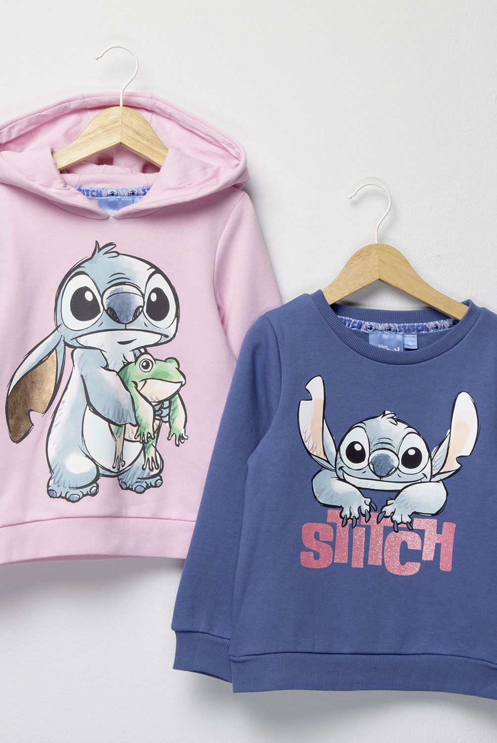 LILO & STITCH - Pack 2 Polerónes Algodón Niña Lilo y Stich