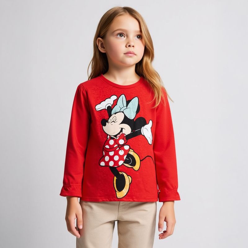 MINNIE - Polera Algodón Niña Minnie