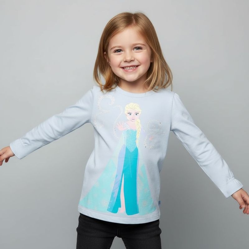 FROZEN - Polera Algodón Niña Frozen