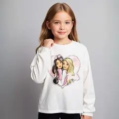 BARBIE - Polera Algodón Niña