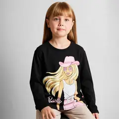 BARBIE - Polera Algodón Niña