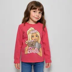 BARBIE - Polera Algodón Niña