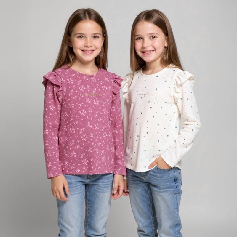 CONIGLIO - Pack 2 Poleras Algodón Niña Coniglio
