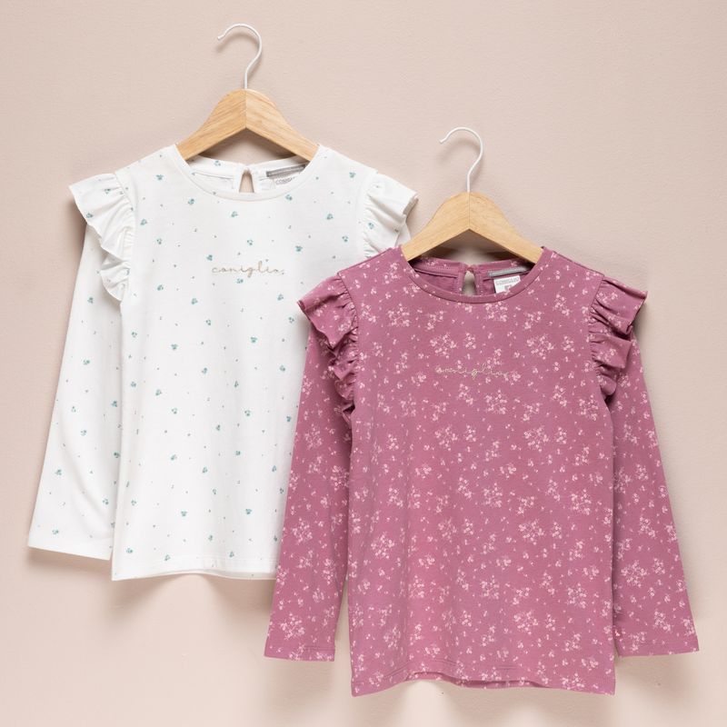 CONIGLIO - Pack 2 Poleras Algodón Niña Coniglio