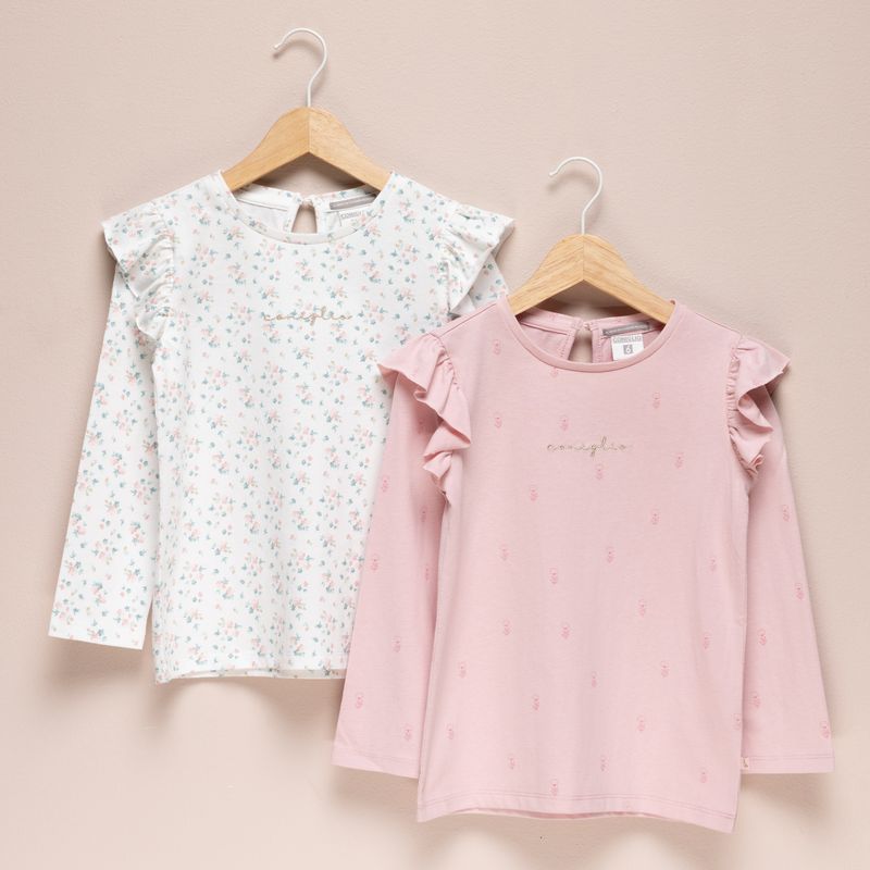 CONIGLIO - Pack 2 Poleras Algodón Niña Coniglio