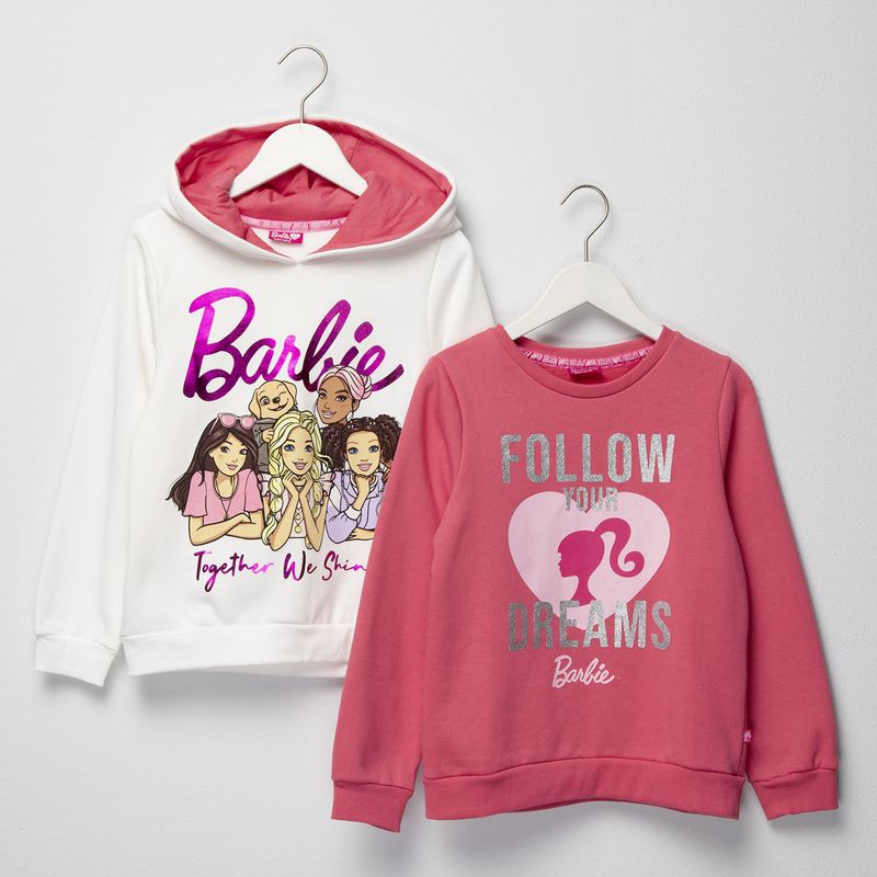 BARBIE - Pack 2 Polerones Niña Barbie