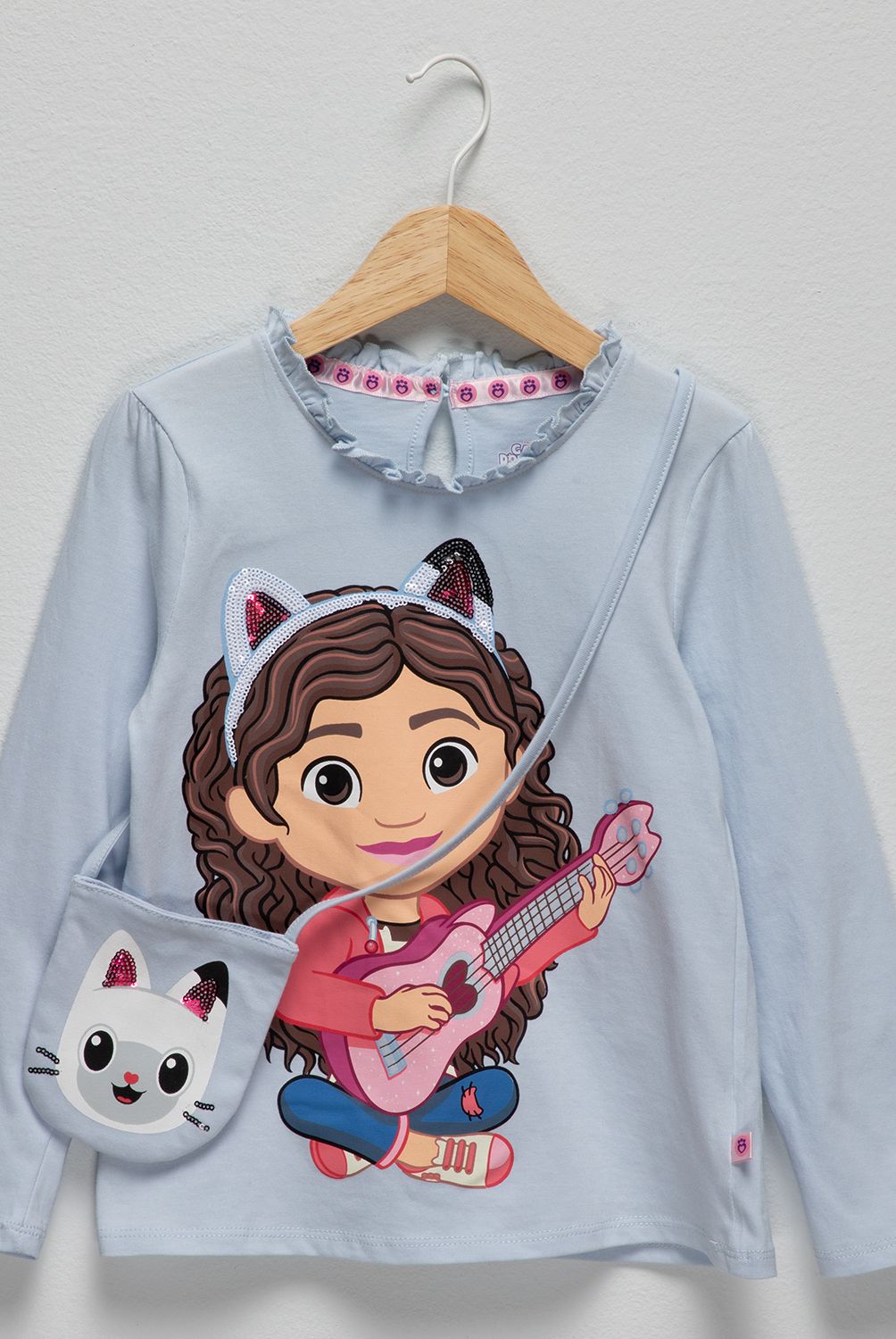 LA CASA DE GABBY - Polera Con Cartera Algodón Niña Gabbys Dollhouse