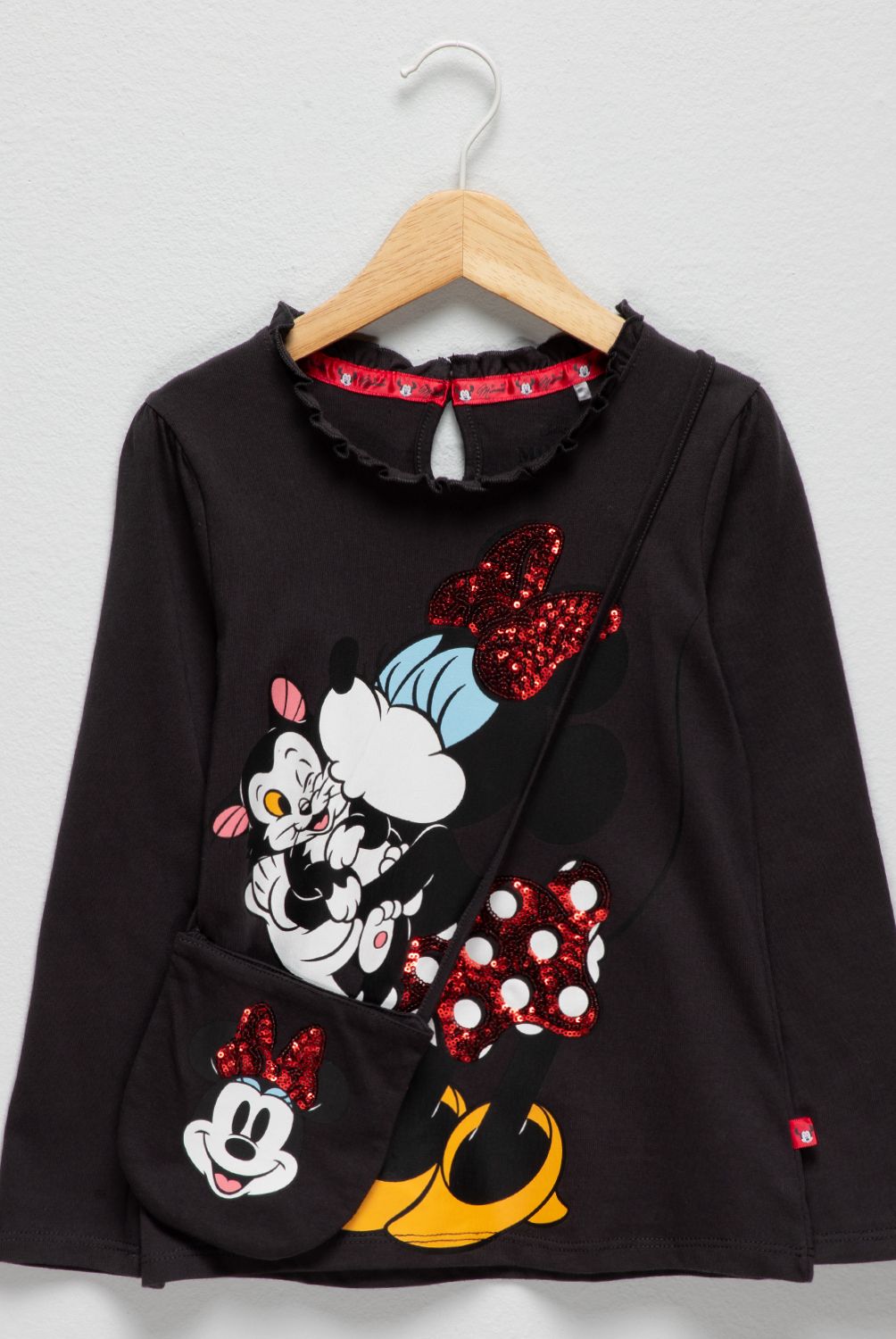 MINNIE - Polera Con Cartera Algodón Niña Minnie