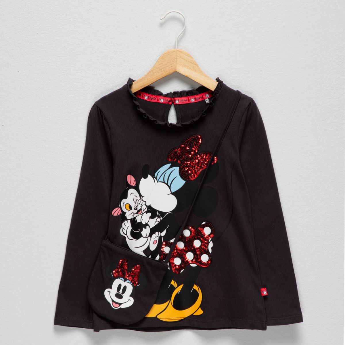 MINNIE - Polera Con Cartera Algodón Niña Minnie