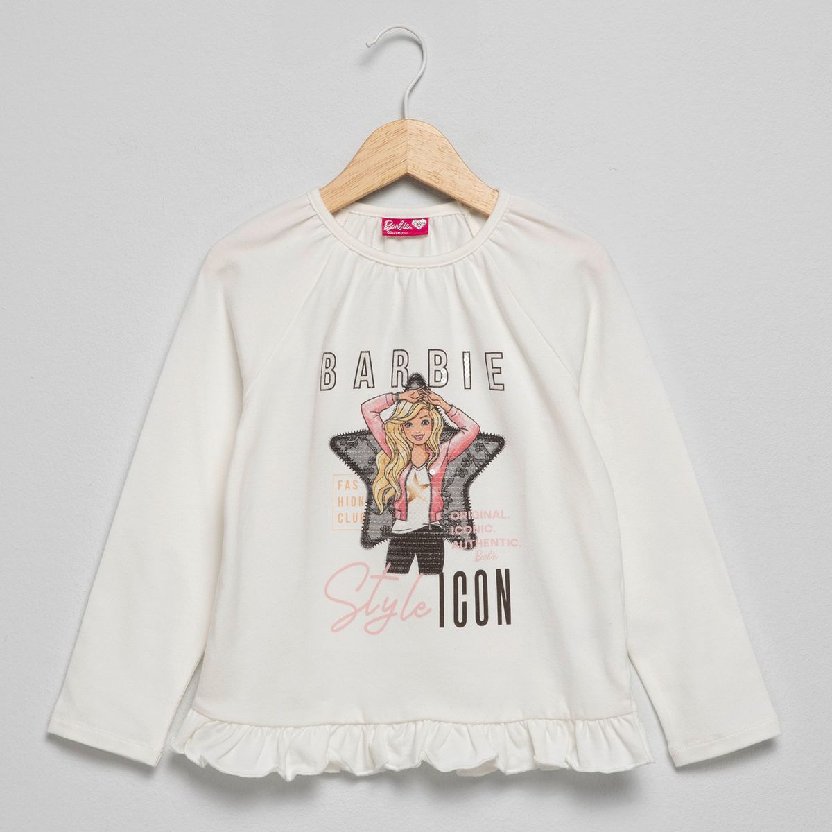 BARBIE - Polera Algodón Niña Barbie