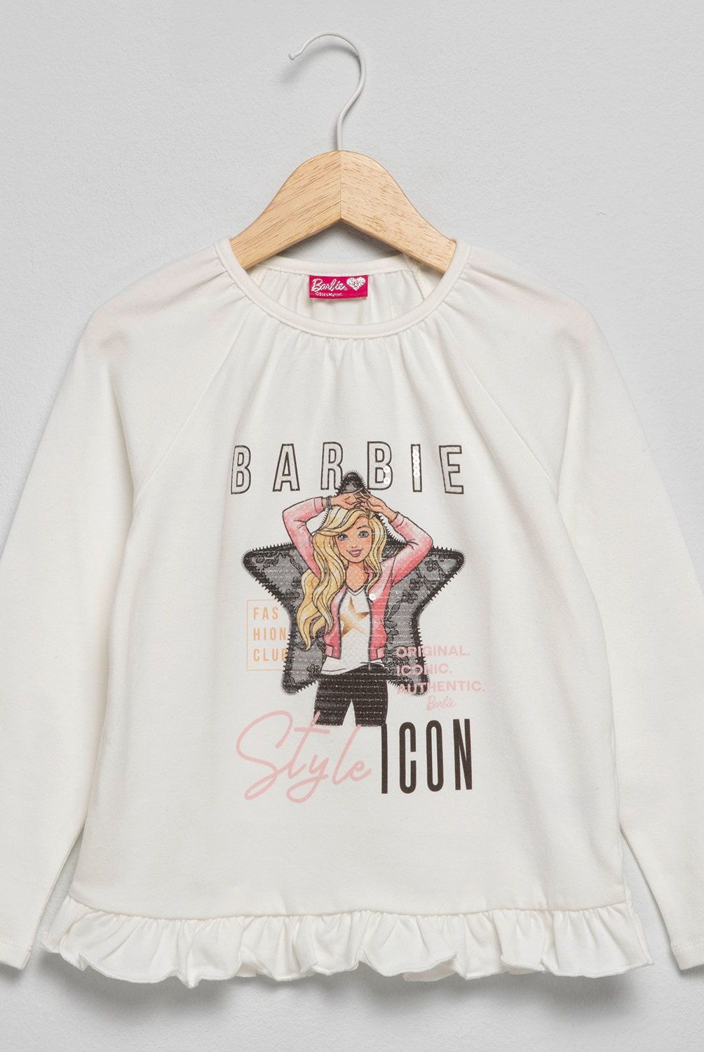 BARBIE - Polera Algodón Niña Barbie