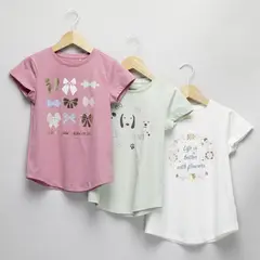 YAMP - Pack 3 Poleras Algodón Niña