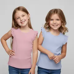 YAMP - Pack 2 Poleras Algodón Niña