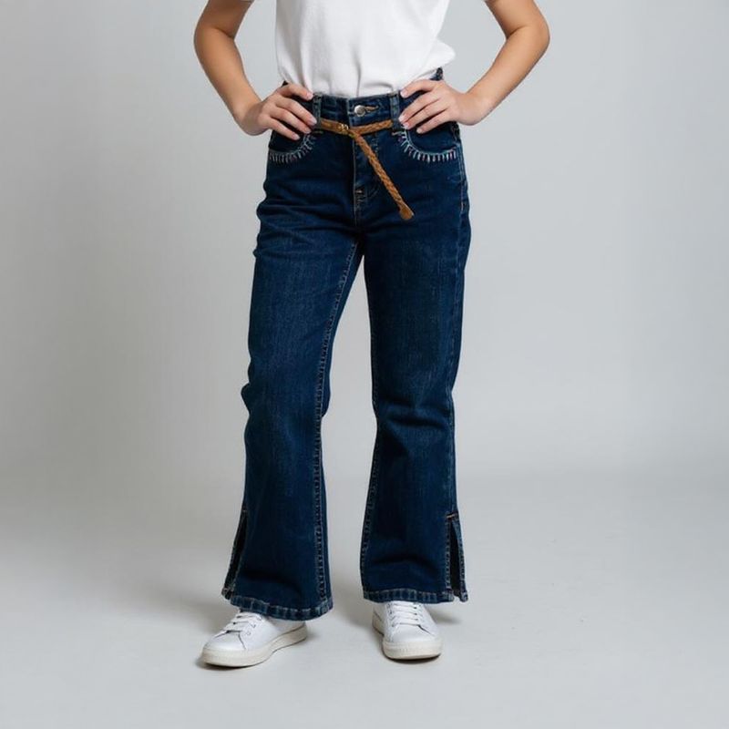 CONIGLIO - Jeans Con Cinturon Niña Coniglio