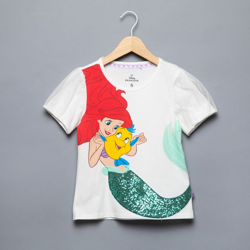 PRINCESAS - Polera Niña Algodón Princesas