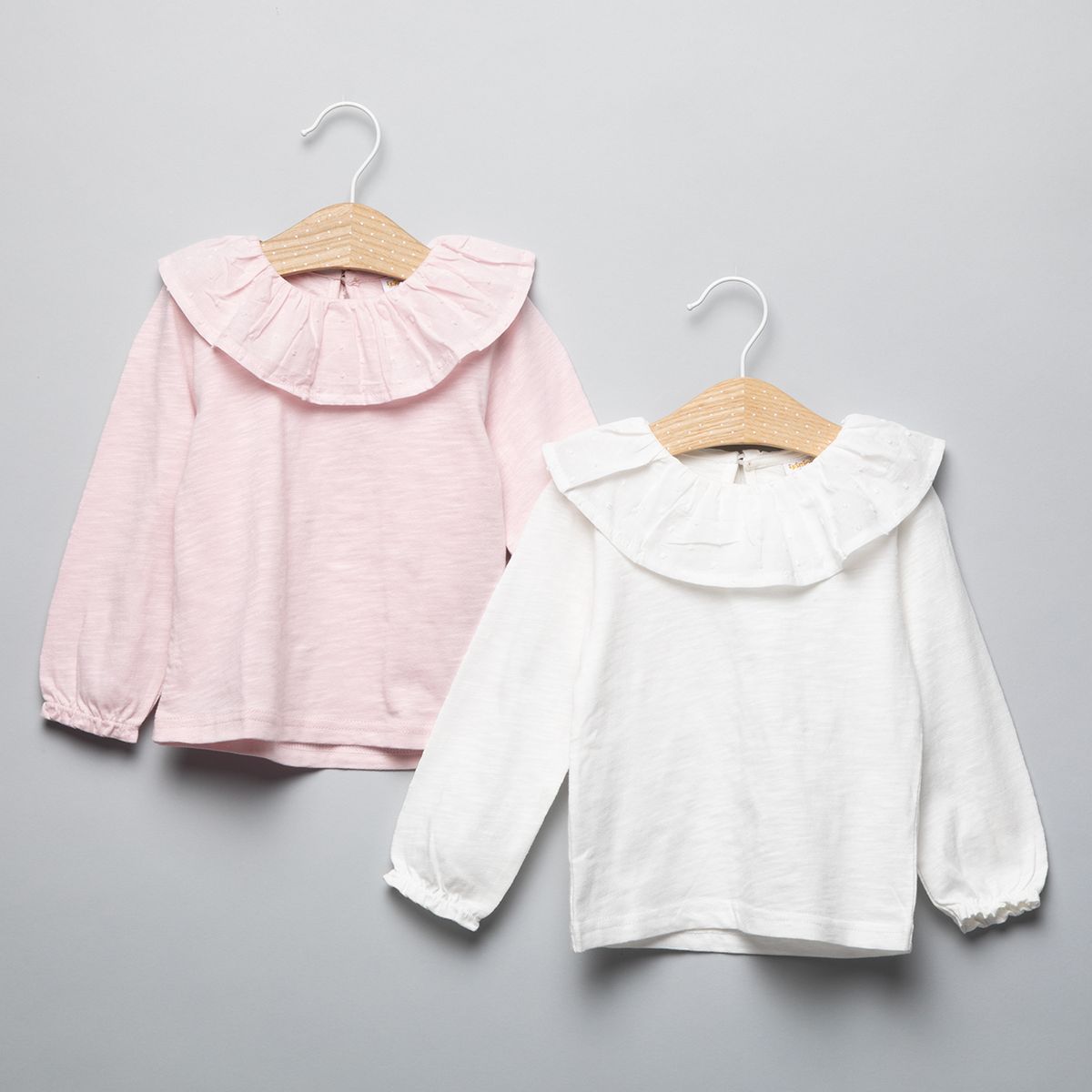 YAMP - Pack De 2 Poleras Manga Larga Bebé Niña Algodón Yamp