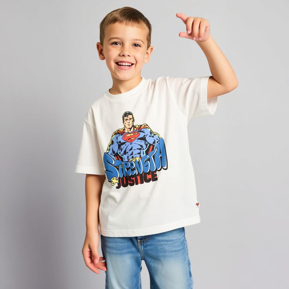 DC ORIGINALS - Polera Algodón Niño Superman