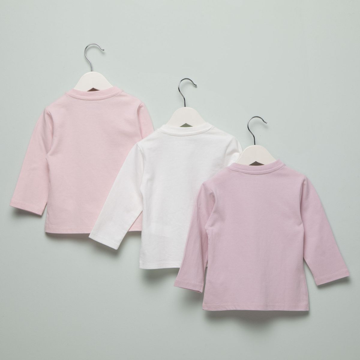 YAMP - Pack De 3 Poleras Manga Larga Bebé Niña Algodón Yamp