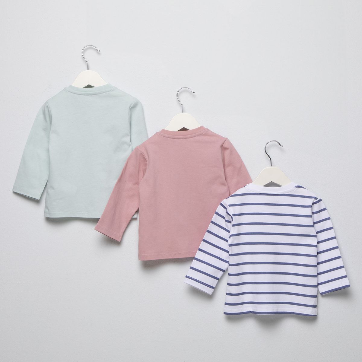 YAMP - Pack De 3 Poleras Manga Larga Bebé Niña Algodón Yamp