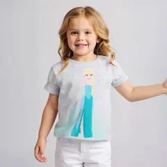 FROZEN - Polera Algodón Niña