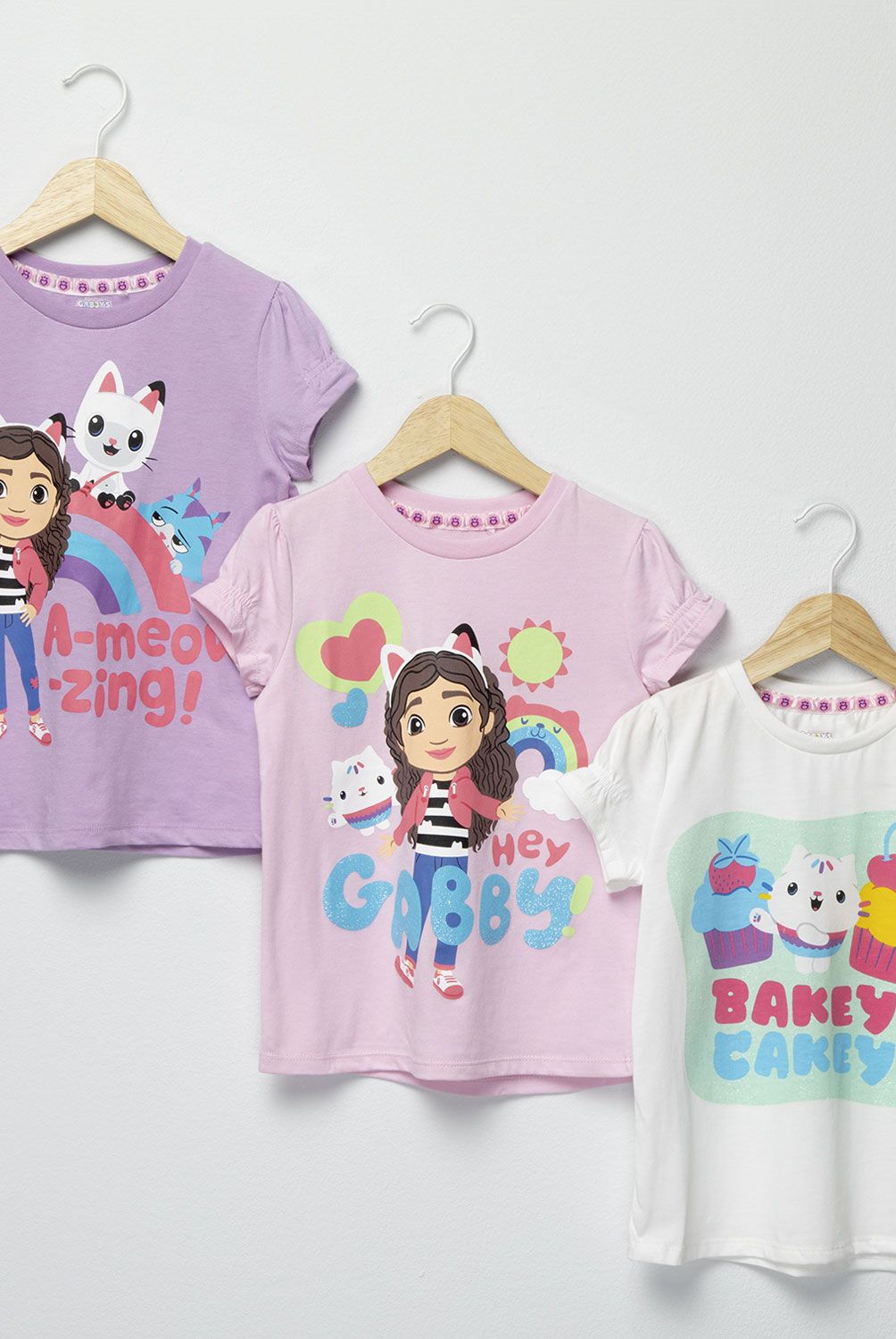 LA CASA DE GABBY - Pack 3 Poleras Algodón Niña Gabbys Dollhouse