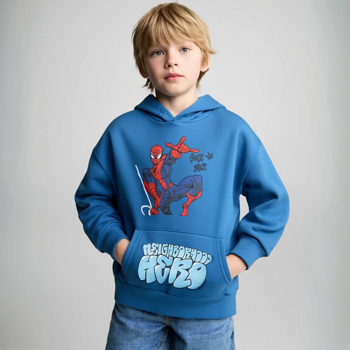 SPIDER MAN - Polerón Algodón Niño Spider-Man