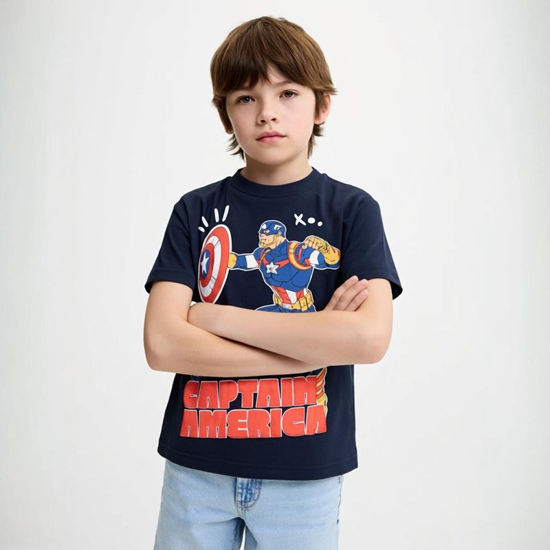 AVENGERS - Polera Algodón Niño Avengers