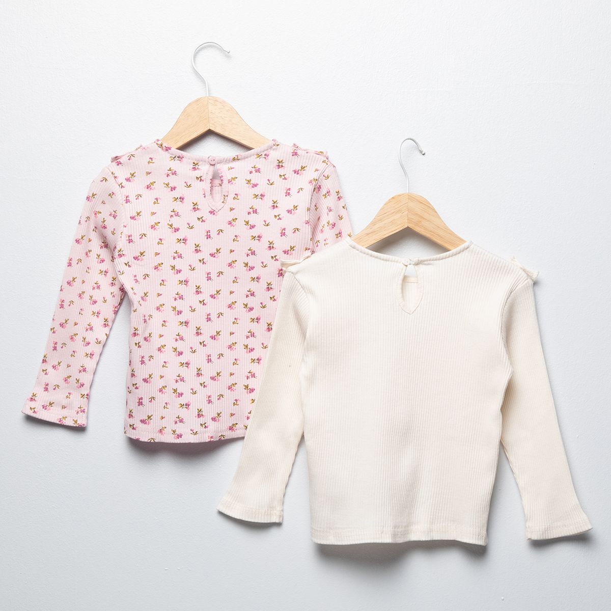 YAMP - Pack De 2 Poleras Manga Larga Bebé Niña Algodón Yamp