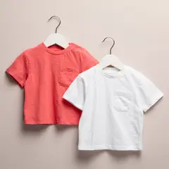 YAMP - Pack De 2 Poleras Manga Corta Bebé Niño Algodón