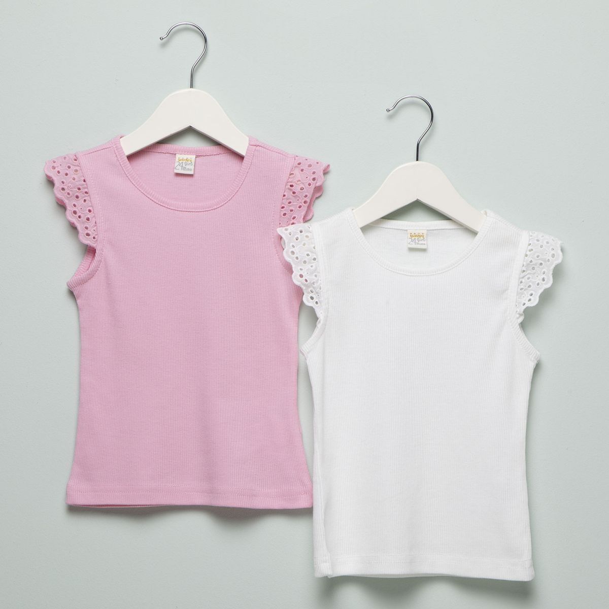 YAMP - Pack De 2 Poleras Manga Corta Bebé Niña Algodón Yamp