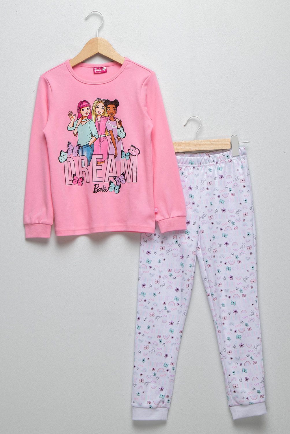BARBIE - Conjunto Pijama Niña Algodón Barbie