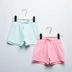 YAMP - Pack 2 Shorts Bebé Niña Algodón